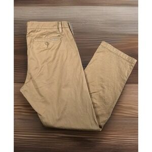 UNTUCKit Pants Mens 35x31 Tan Regular Fit Chino Pima Cotton Trousers-EUC
